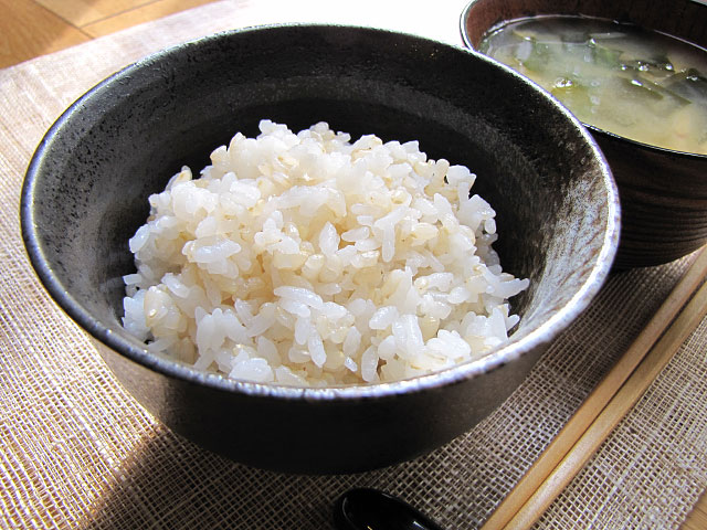 玄米と白米を2：1で炊いたご飯