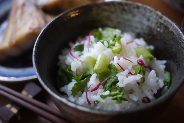 大根の葉で菜飯